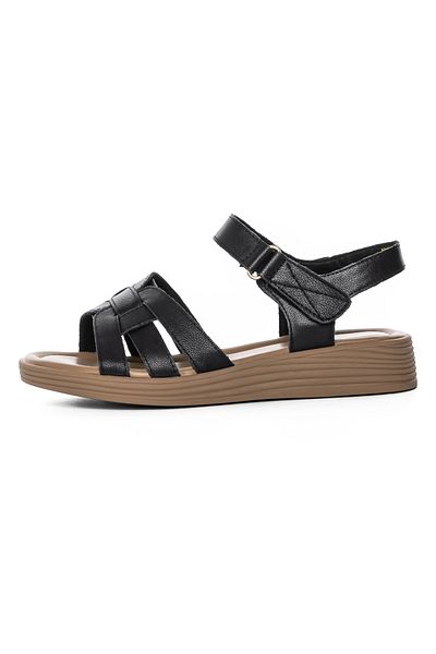 FORMAZIONE Women's Sandals with Low Sole KM8282 Black |