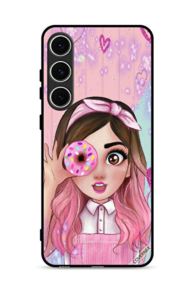 Covernex غطاء حماية لهاتف سامسونج جالاكسي M56 5G برسومات فتاة محبة للدونات