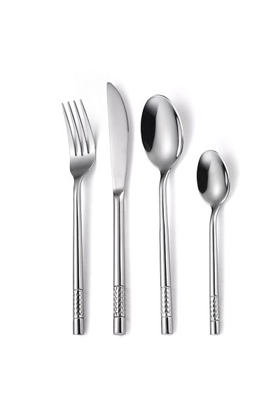 Trendy's 24-piece stainless steel cutlery set, for 6 people, TRENDY'S, luxury, chrome
