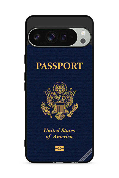 Covernex غطاء حماية لجهاز Google Pixel 9 Pro XL بنمط جواز السفر الأمريكي