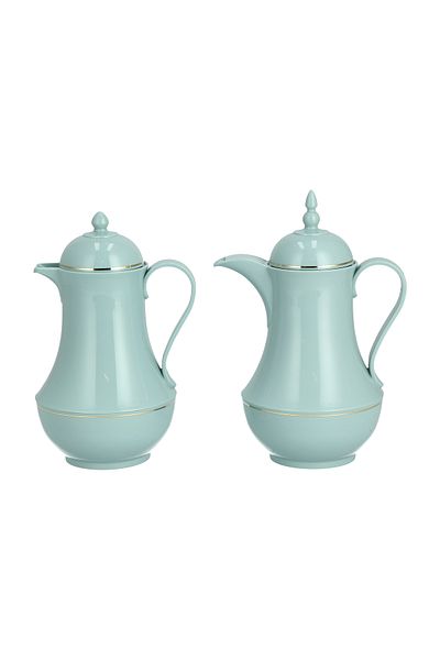 Dallaty green plastic flask 1L 2 pcs