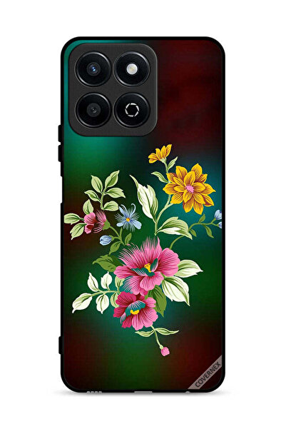 Covernex غطاء حماية لهاتف Honor Play 60 Plus 5G بنقشة زهور عالية الدقة