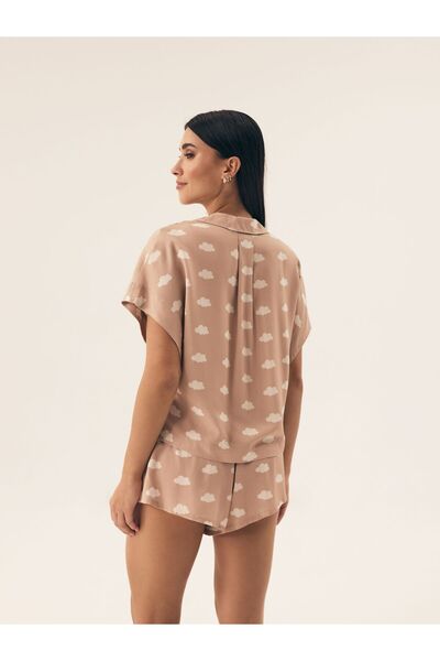 Henderson Fashionable and subtle loose women's pajama with V neckline and soft material shirt & short | Nubes