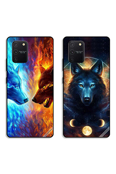 Covernex Two Cases For Samsung Galaxy S10 Lite Protective Covers Wolf and Space