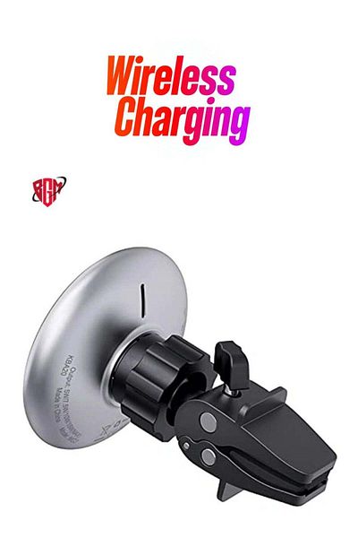 Generic BGM D3 Magnetic Wireless Charging Car Holder Silver