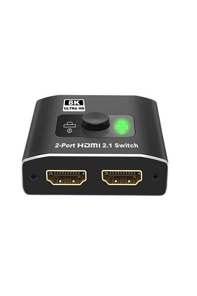 divendi-ro Splitter - HDMI 8K Switch, 2 HDMI 2.1 Switch ports