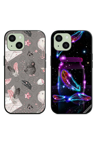 Covernex حافظتان لهاتف Apple iPhone 15 Plus بأغطية واقية من الريش والدجاج وال...