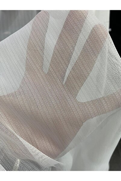 perdelikal Keten Dokulu İpek Bambu Tül Perde