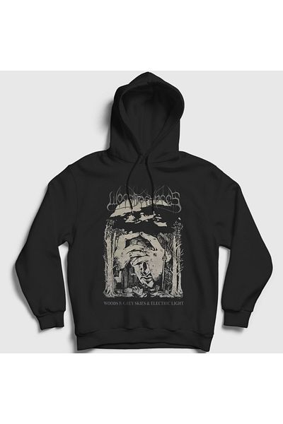 Presmono Unisex Μαύρο Γκρι Skies Woods Of Ypres Φούτερ με κουκούλα 553720tt