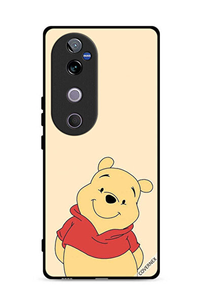 Covernex غطاء حماية لهاتف Vivo V40 5G بتصميم الدب في وضع السعادة