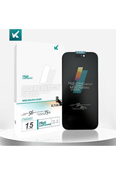 KAİKU شاشة LCD تعمل باللمس متوافقة مع iPhone 15 (HIGH GAMUT ULTRA INNOLUX GLA...