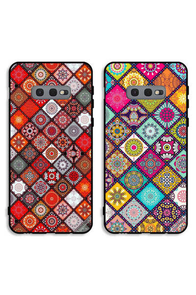 Covernex حافظتان لهاتف سامسونج جالاكسي S10e بغطاءين واقيين بتصميم ماندالا وشك...