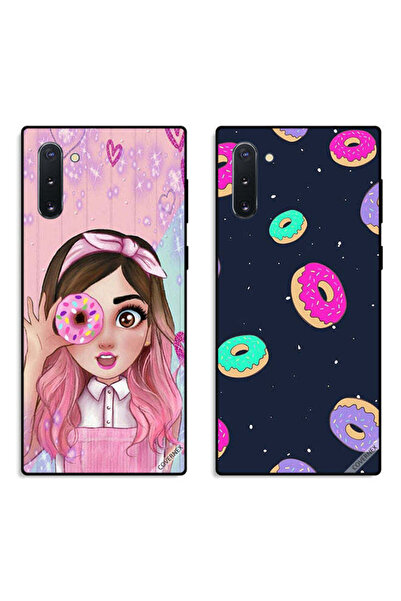 Covernex حافظتان واقيتان لهاتف سامسونج جالكسي نوت 10 بتصميم دوناتس وفتاة محبة...