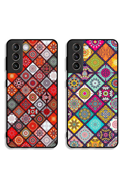 Covernex حافظتان لهاتف سامسونج جالاكسي S21 5G، أغطية حماية بتصميم ماندالا وشك...