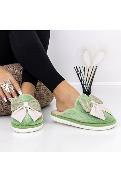 FASHION Women's Slippers A-647 Green |
