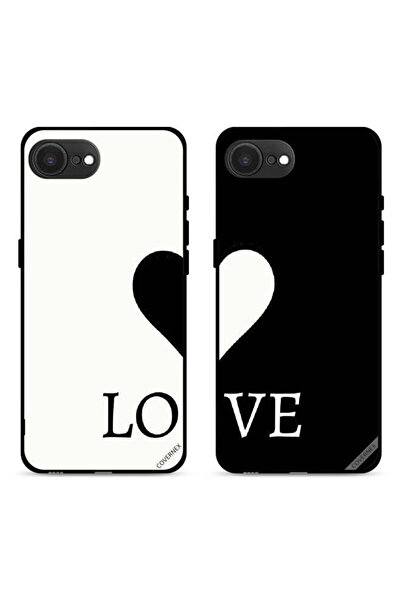 Covernex حافظتان واقيتان لهاتف Apple iPhone 16e، أغطية خلفية بتصميم زوجين محبين