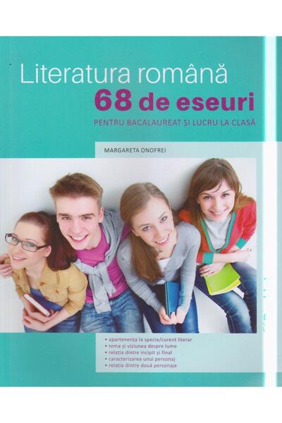 Editura Booklet Literatura romana. 68 de eseuri pentru bacalaureat