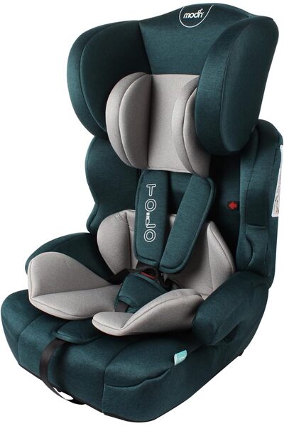 THE MOON Tolo Car Seat – Baby Travel Gear for Kids (9m to 11yrs) – Forward Facing Child - Green