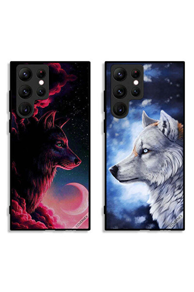 Covernex حافظتان واقيتان لهاتف سامسونج جالاكسي S22 ألترا 5G، تصميم وولف آرت