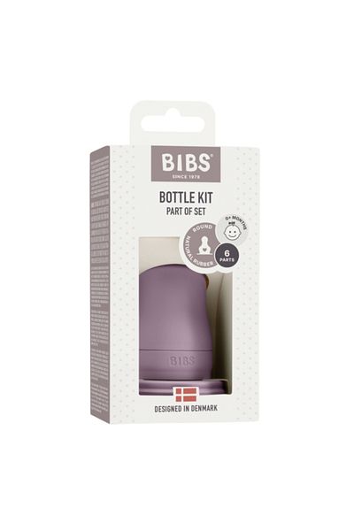 Bibs - Complete anti-colic glass bottle set kit, Mauve