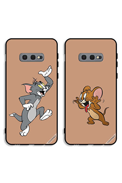 Covernex حافظتان لهاتف سامسونج جالاكسي S10e، أغطية حماية خلفية بتصميم توم وجيري