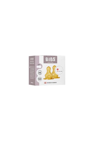Bibs - Set of 2 baby bottle nipples, Latex, fast flow