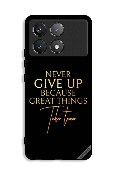 Covernex غطاء حماية لهاتف Xiaomi Poco X6 Pro 5G لا تستسلم أبدًا لأن الأشياء ا...