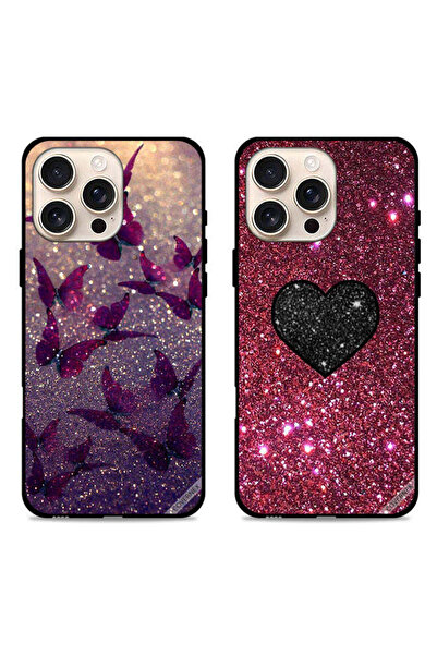 Covernex حافظتان لهاتف Apple iPhone 16 Pro Max بأغطية واقية برسومات فراشات لا...