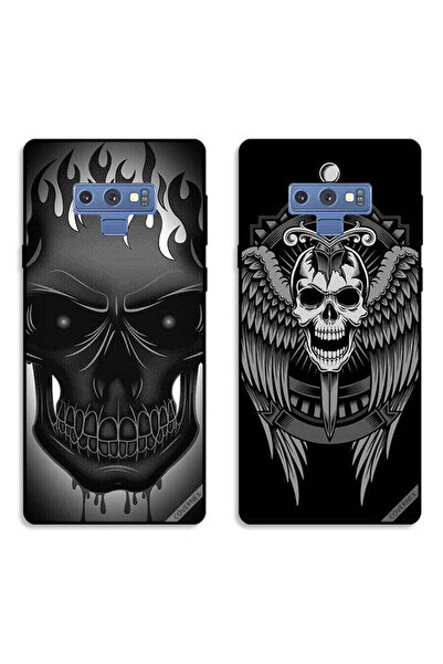 Covernex حافظتان لهاتف سامسونج جالكسي نوت 9، أغطية حماية بتصميم جمجمة وأجنحة نسر