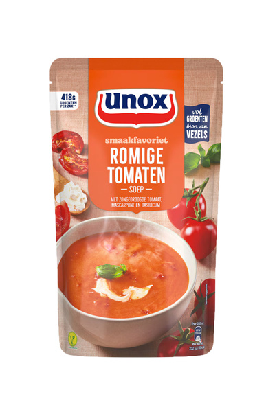 Unox Supa-crema de rosii cu mascarpone si busuioc 570 ml