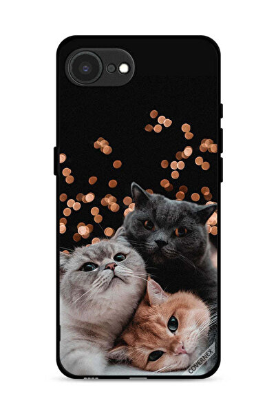 Covernex غطاء حماية لجهاز Apple iPhone 16e بتصميم قطط
