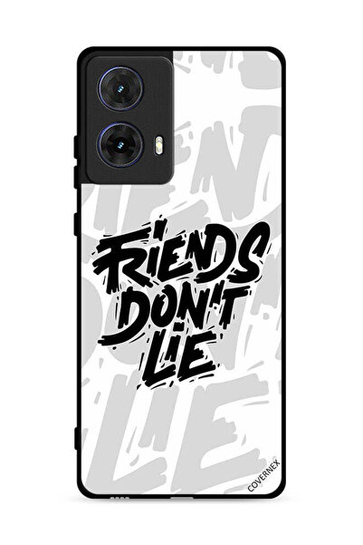 Covernex غطاء حماية لهاتف موتورولا موتو جي 85 5G - تصميم "أصدقاء الخط لا يكذبون"