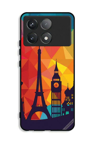 Covernex غطاء حماية لهاتف Xiaomi Redmi K70E 5G بنمط باريس الملون
