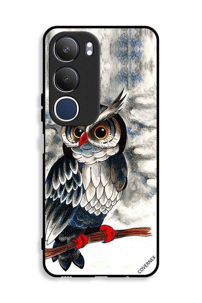 Covernex Vivo Y19s 4G Protective Case Cover Owl Drawing Art