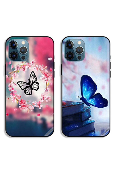 Covernex حافظتان واقيتان لهاتف Apple iPhone 12 Pro Max بتصميم فراشة في حلقة و...