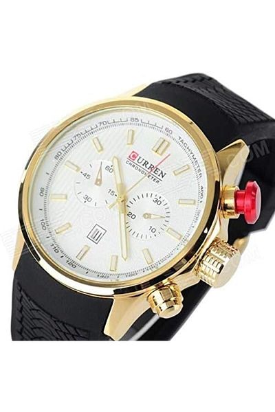 Curren Men Quartz Watch, Rubber Band - 8175