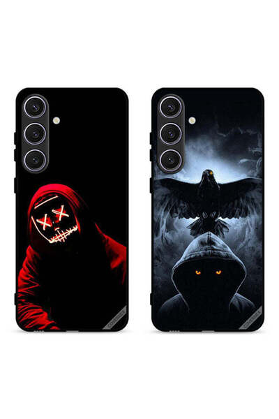 Covernex حافظتان لهاتف سامسونج جالاكسي S25 5G، أغطية واقية بتصميم قناع الهالو...