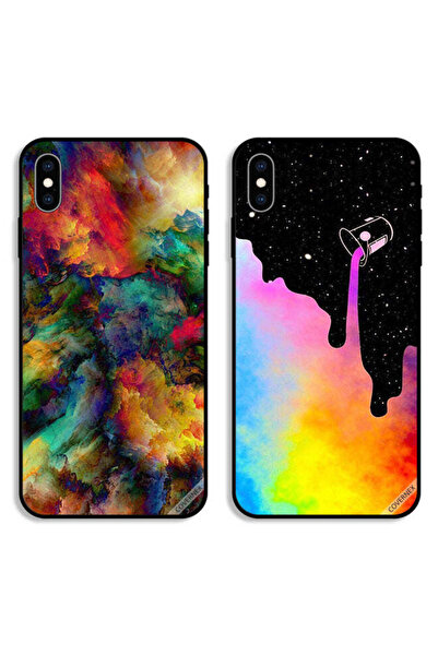 Covernex حافظتان واقيتان لهاتف Apple iPhone XS Max بألوان عتيقة وتلوين السماء