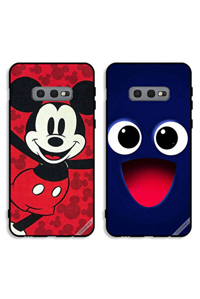 Covernex حافظتان لهاتف سامسونج جالكسي S10e بغطاءين واقيين برسومات ابتسامة سعي...