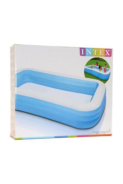 Intex Portable Lightweight Foldable Compact Strong And Durable Rectangular Inflatable Pool For Kids