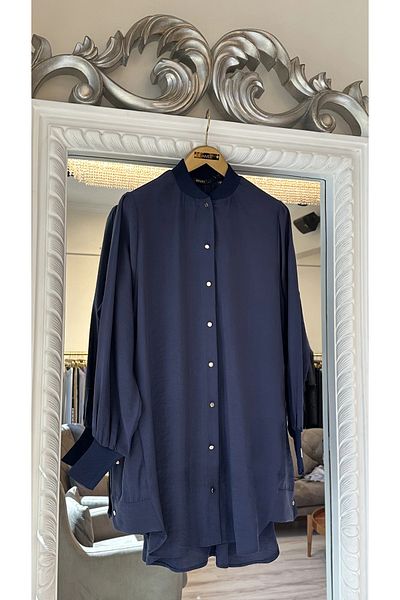 Invee 6674m Modal Shirt - Navy Blue