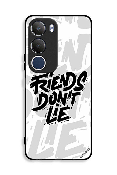 Covernex غطاء حماية لهاتف Vivo Y19s 4G بتصميم خط عربي "الأصدقاء لا يكذبون"