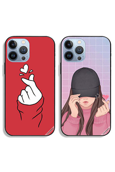 Covernex حافظتان واقيتان لهاتف Apple iPhone 13 Pro، بتصميم Snap Love Cap Girl