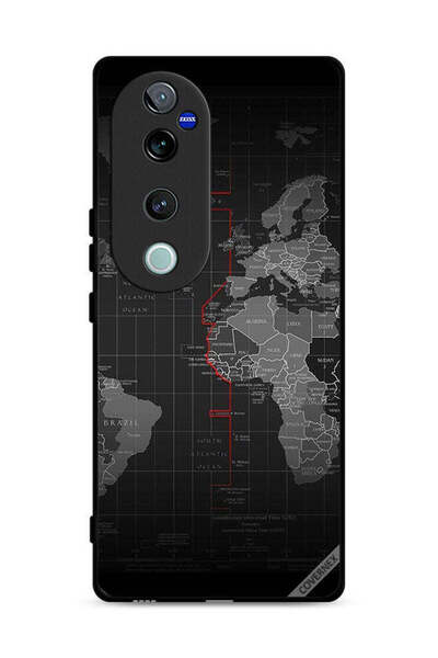 Covernex غطاء حماية لهاتف Vivo S19 Pro 5G بتصميم خريطة العالم