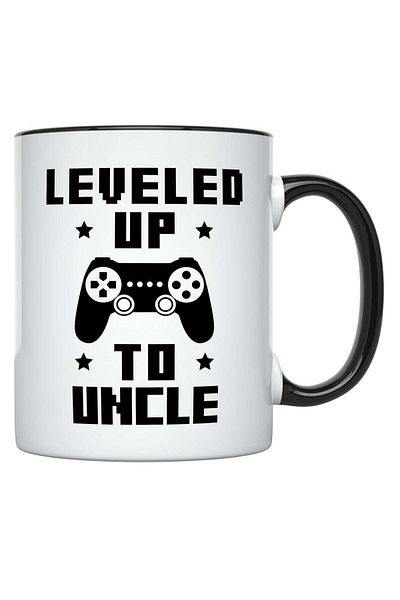 Story of candle Ceramic Mug with Design 'For New Uncles' in White