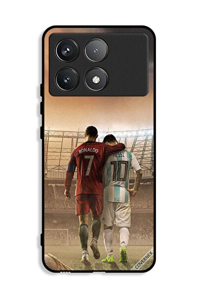 Covernex غطاء حماية لهاتف شاومي ريدمي K70E 5G ميسي وكريستيانو رونالدو CR7