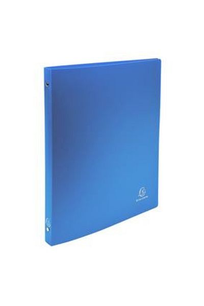 Exacompta , Mechanical Notebook A4, 4 Rings 15 mm, Flexible Blue, 20 mm Spine, Durable Polypropylene