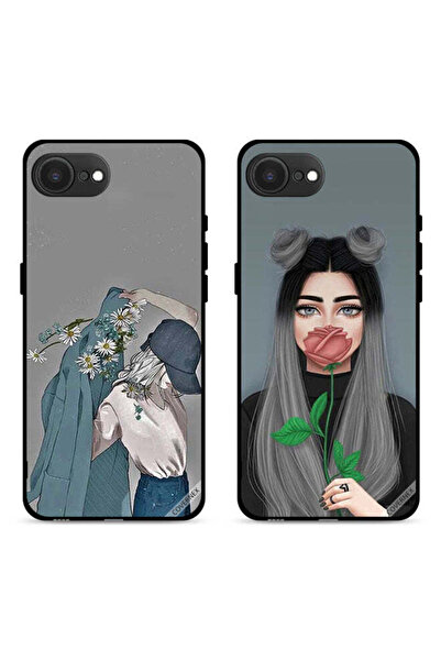 Covernex حافظتان واقيتان لهاتف Apple iPhone 16e بتصميم فتاة ترتدي معطفًا وفنً...