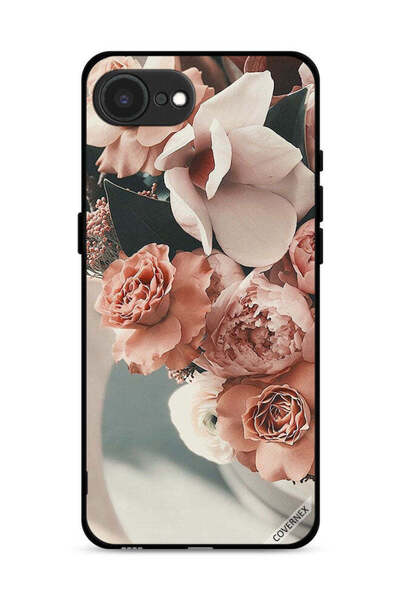 Covernex غطاء حماية لجهاز Apple iPhone 16e بنقشة باقة من أزهار الخوخ الجميلة
