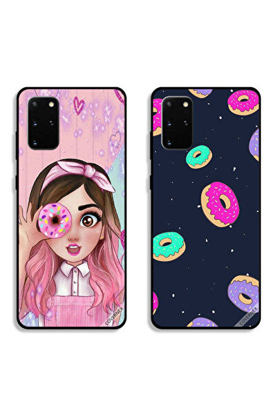 Covernex حافظتان واقيتان لهاتف سامسونج جالاكسي إس 20 بلس، بتصميم دوناتس وفتاة...